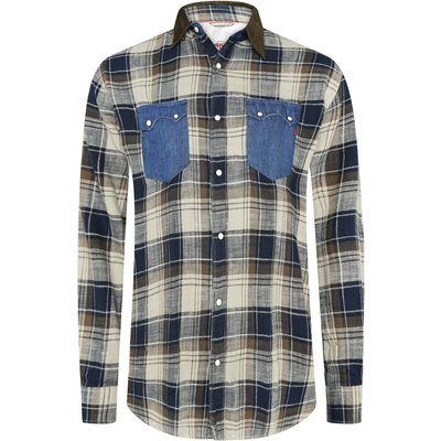 Replay Flanell-Overshirt mit kontrastierenden Brusttaschen