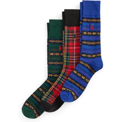 Polo Ralph Lauren 3er-Pack Socken aus einem Baumwoll-Mix mit Mustern