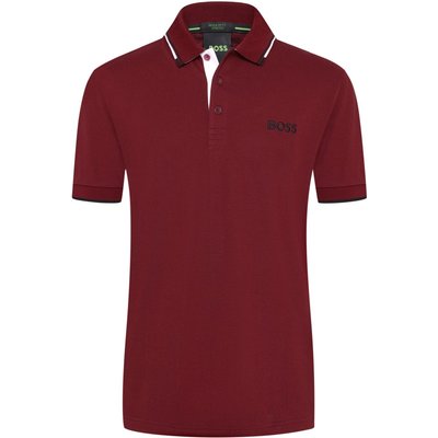 BOSS Funktioanles Stretch-Poloshirt mit Kontrastdetails