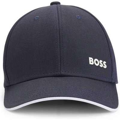 BOSS GREEN Cap aus Baumwolle mit gummiertem Label-Schriftzug