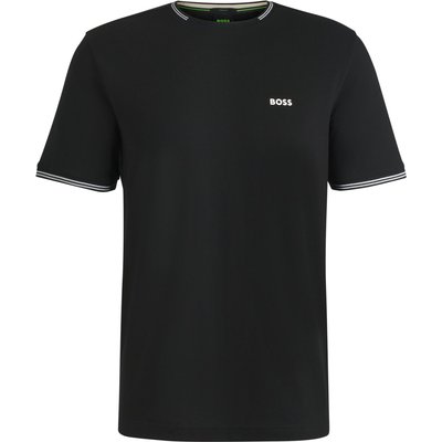 BOSS GREEN T-Shirt mit Stretch und Label-Schriftzug