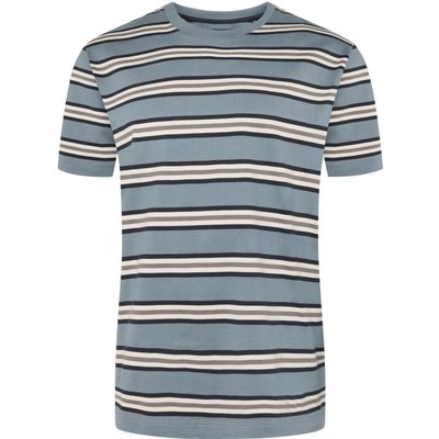 Marc O'Polo Rundhals T-Shirt mit Streifenmuster, Comfort Fit