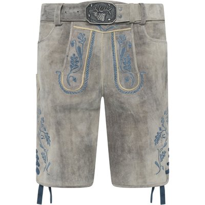 Spieth & Wensky Trachtenlederhose Garvin mit traditionellen Stickereien und Hirschgürtel