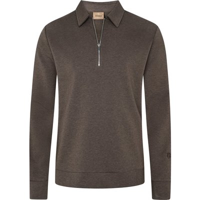 MOS MOSH Gallery Extralanges Sweatshirt mit Polokragen