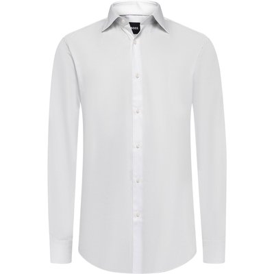 BOSS Bügelleichtes Twill-Hemd aus Baumwolle