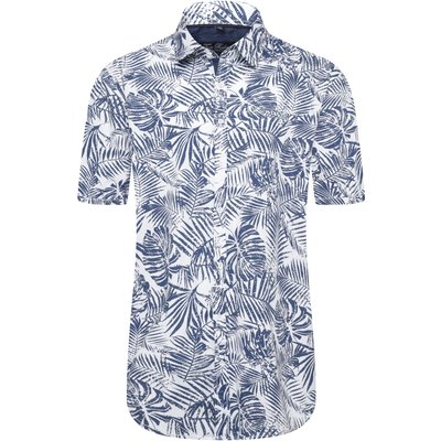 Tom Rusborg Kurzarmhemd aus Baumwolle mit floralem Print