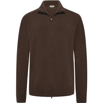 Daniele Fiesoli Strickjacke aus Kaschmir mit geripptem Stehkragen und Zip