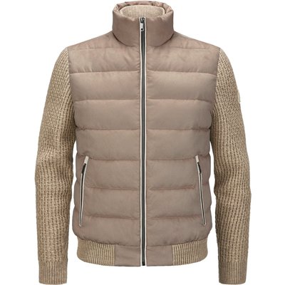 Milestone Gesteppte Microvelours-Jacke MSDean mit Strick-Akzenten und Sorona®-Isolierung