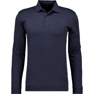 Ragman Jersey-Langarm-Poloshirt aus Pima Baumwolle