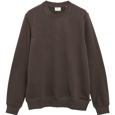 s.Oliver Sweatshirt mit gesticktem Label-Schriftzug