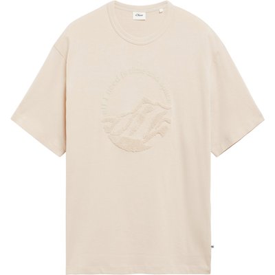 s.Oliver T-Shirt mit gummiertem Schriftzug