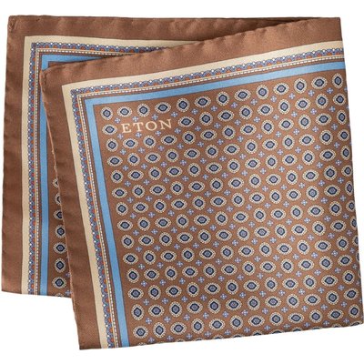 Eton Einstecktuch aus Seide mit Medallion-Print