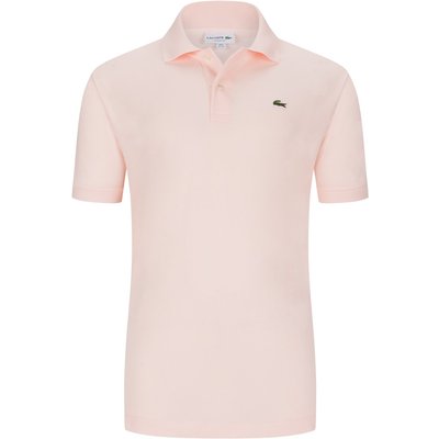 Lacoste Unifarbenes Piqué-Poloshirt mit kleinem Krokodil-Aufnäher, Classic Fit