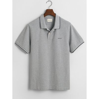 Gant Piqué-Poloshirt aus Baumwolle mit Kontraststreifen, Regular Fit