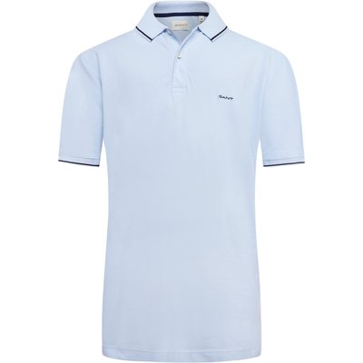 Gant Piqué-Poloshirt aus Baumwolle mit Kontraststreifen, Regular Fit