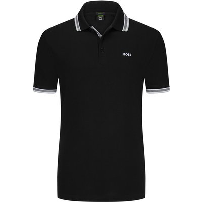 BOSS GREEN Poloshirt aus Baumwolle mit Kontrast-Streifen, Regular Fit