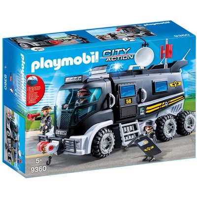 Playmobil City Action SWAT Truck with Working Lights and Sound (9360)
