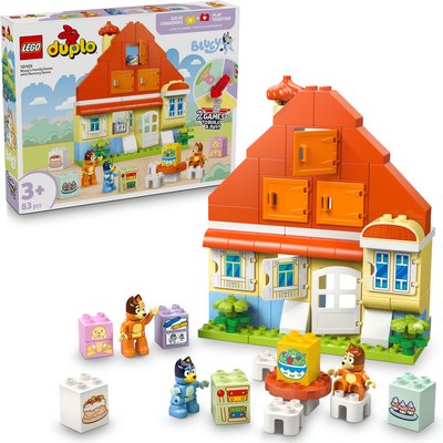 LEGO® DUPLO® Bluey: Bluey’s Family House with Memory Game Interactive Toy 10459