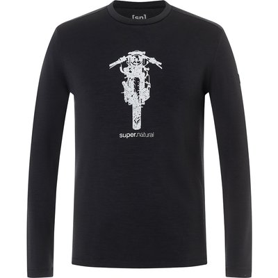 Super.Natural Herren Scrambler Brush Longsleeve