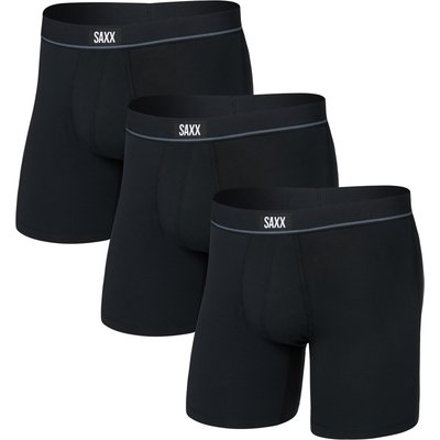 Saxx Underwear Herren Essential Cotton Brief Fly 3er Pack Boxer