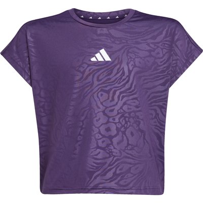 adidas Kinder Animal Print Crop T-Shirt