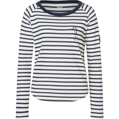 Super.Natural Damen Sea Horse Stripe Bio Crew Longsleeve