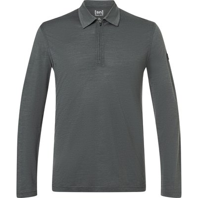 Super.Natural Herren Zip Polo Longsleeve