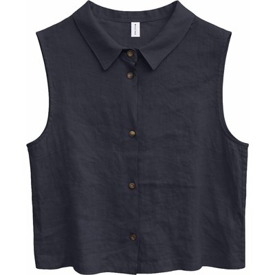 Mazine Damen Sleeveless Linen Bluse
