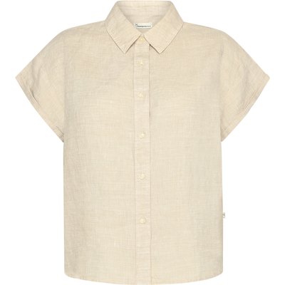 KnowledgeCotton Apparel Damen Aster Fold Up Linen Bluse