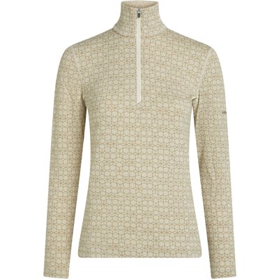 Icebreaker Damen 260 Oasis Vertex Alpine Geo Half Zip Longsleeve