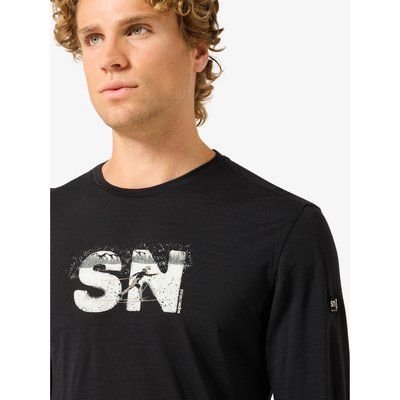 Super.Natural Herren Cross Country Logo Longsleeve