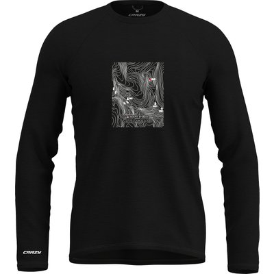 Crazy Herren Merino Logo Longsleeve
