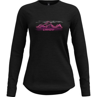 Crazy Damen Merino Logo Longsleeve