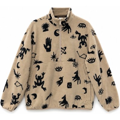 Mazine Herren Printed Fleece Half-Zip Pullover