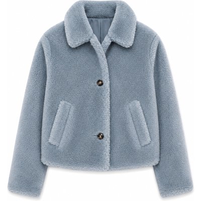 Mazine Damen Faux-Fur Button Jacke