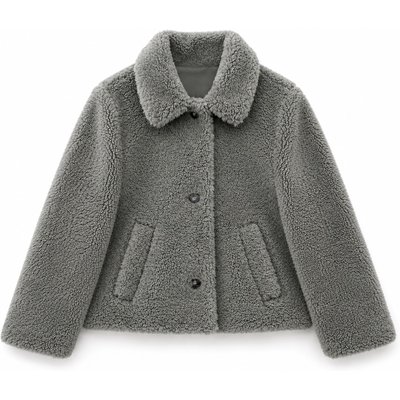 Mazine Damen Faux-Fur Button Jacke