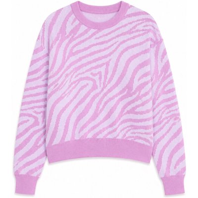 Mazine Damen Zebra Jacquard Knit Pullover