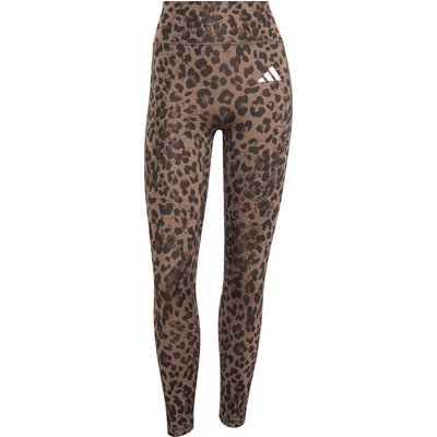 adidas Damen Optime Essentials 3-Stripes Leopard 7/8 Tights