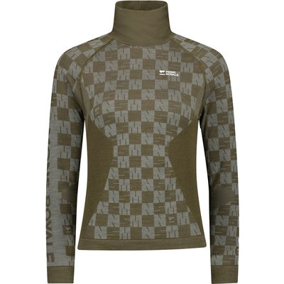 Mons Royale Damen Ascender Merino Seamless Mock Longsleeve