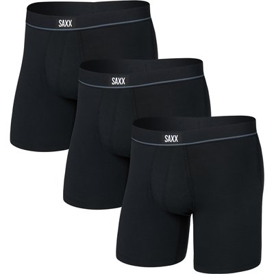 Saxx Underwear Herren Essential Cotton Brief Fly 3er Pack Boxer
