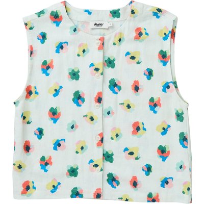 Brava Fabrics Damen Mini Flower Button Up Bluse