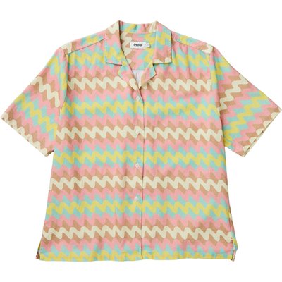 Brava Fabrics Damen Pastel Wavy Stripes Aloha Bluse