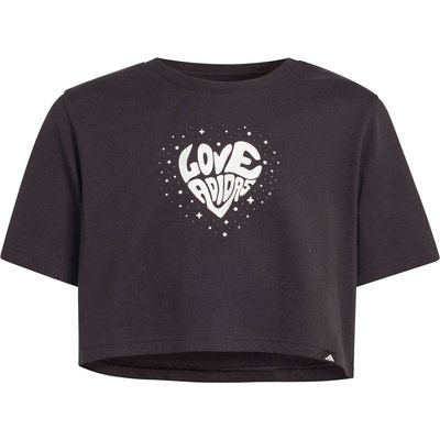 adidas Kinder Glam Cropped Graphic T-Shirt