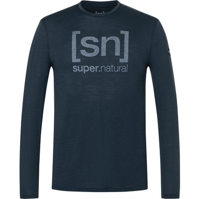 Super.Natural Herren Denim Logo Longsleeve