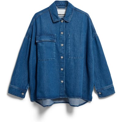 Armedangels Damen Oversized Denim Bluse