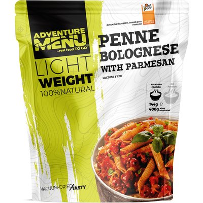 Adventure Menu Penne mit Bolognesesauce und Parmesan