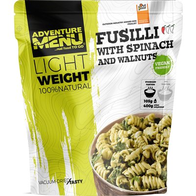 Adventure Menu Fusilli mit Spinat und Walnüssen