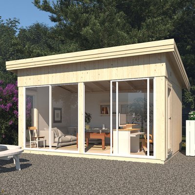 Palmako Annabel 5m x 3.9m Pent Log Cabin (18mm)