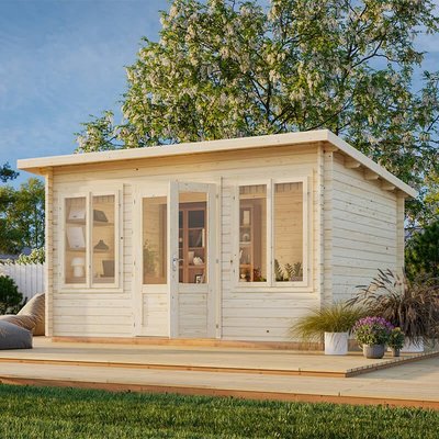 Palmako Lisa 5.1m x 3.8m Log Cabin Garden Room (44mm)