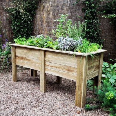 Forest Large Deep Root Wooden Garden Planter 6